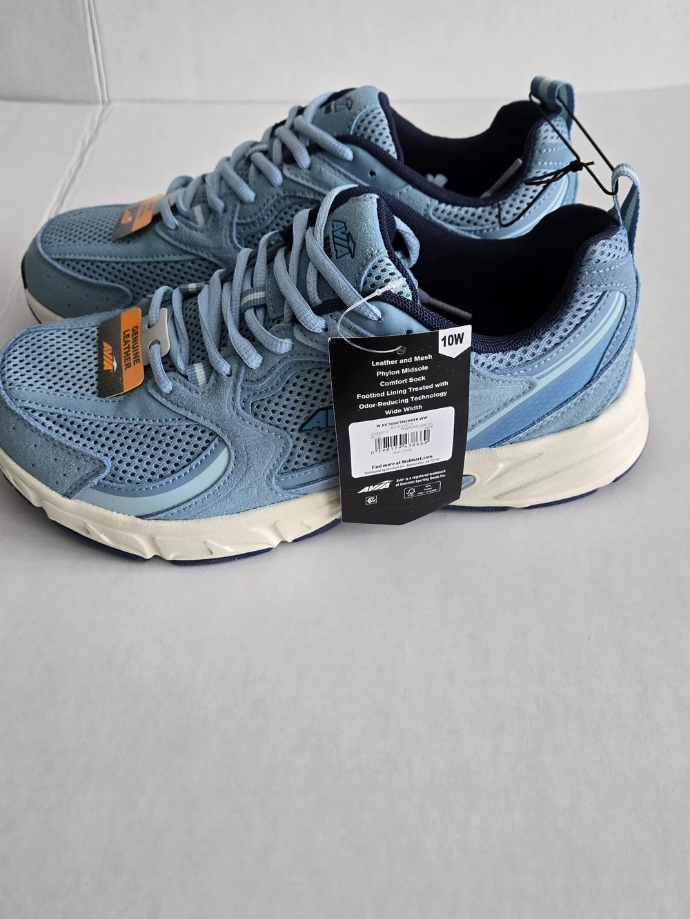 Avia Women's Light Blue and Navy Athletic Sneakers